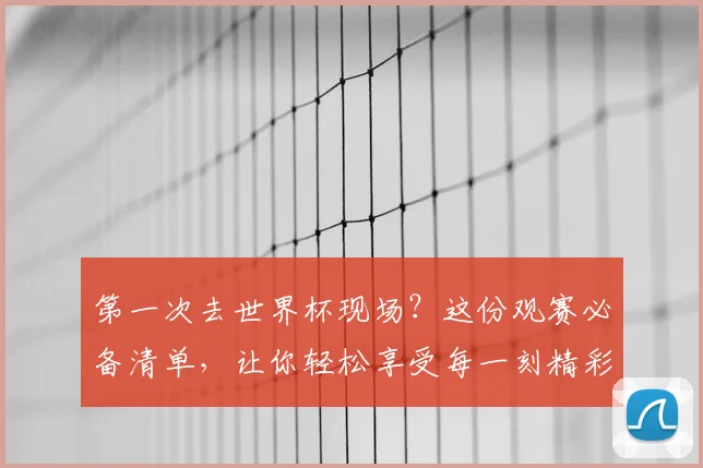 第一次去世界杯现场?这份观赛必备清单,让你轻松享受每一刻精彩!